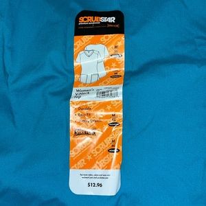 aquamarine blue scrub top